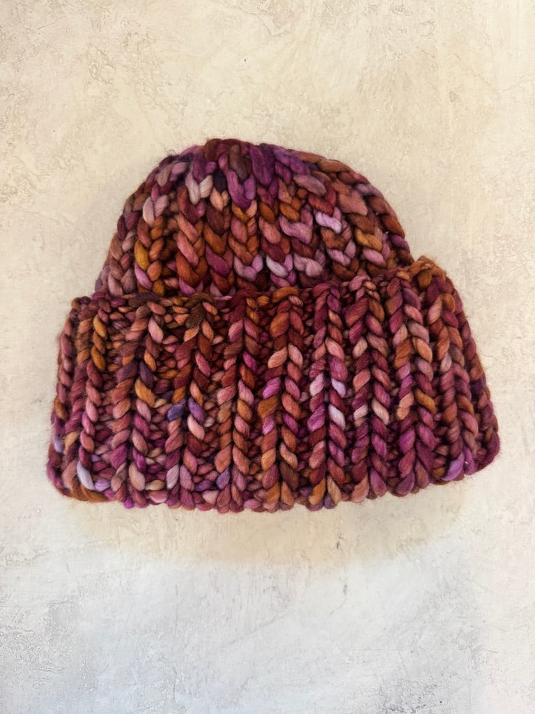 Variegated Roving Wool Hat - Made X Hudson
