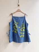 Spotted Begonia Denim Tank | Hand Painted (Reworked) - Made X Hudson
