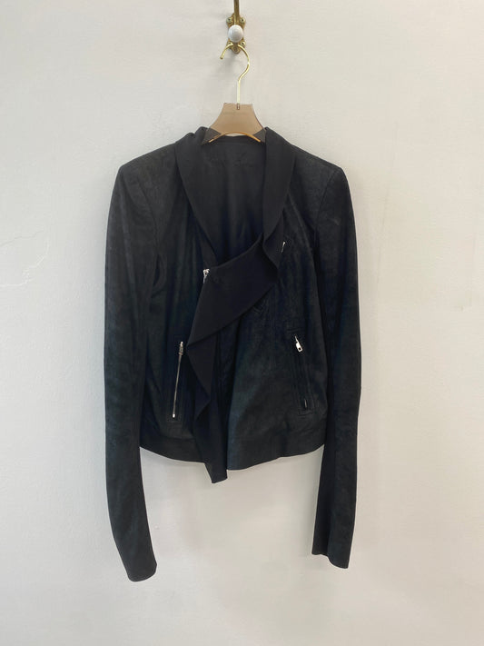 Rick Owens | Black Leather Biker Jacket (Vintage)