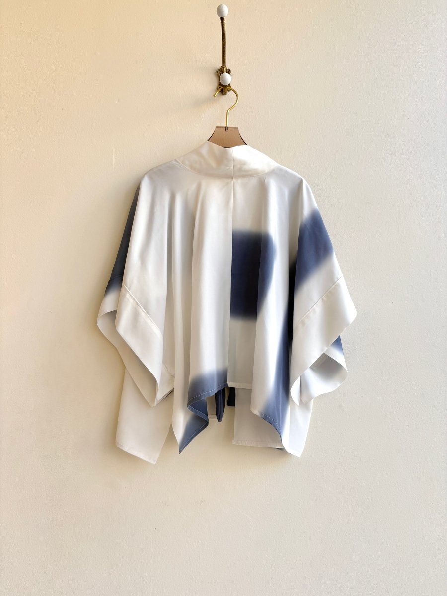 Indigo - Dyed Bed Jacket w/ Tie Front - Made X Hudson
