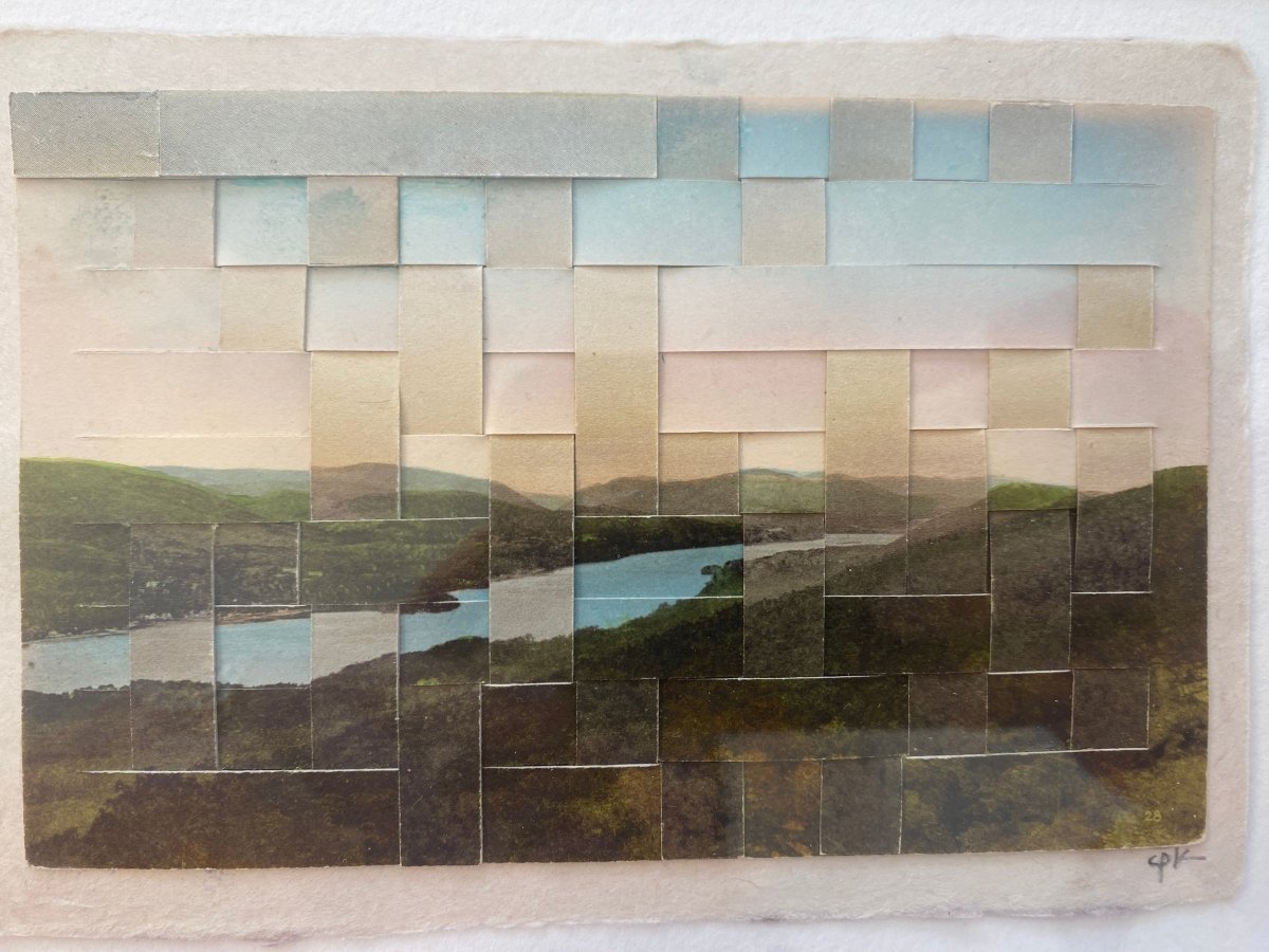 Altered & Recombined Vintage Photo - Postcards Art by Carole Kunstadt - Made X Hudson