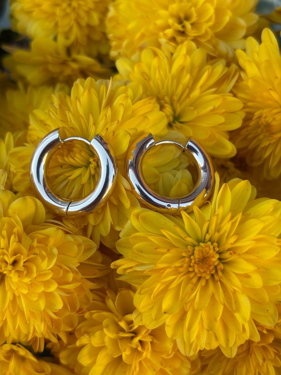 Stainless Steel Gold Plated Everyday Hoops - Made X Hudson