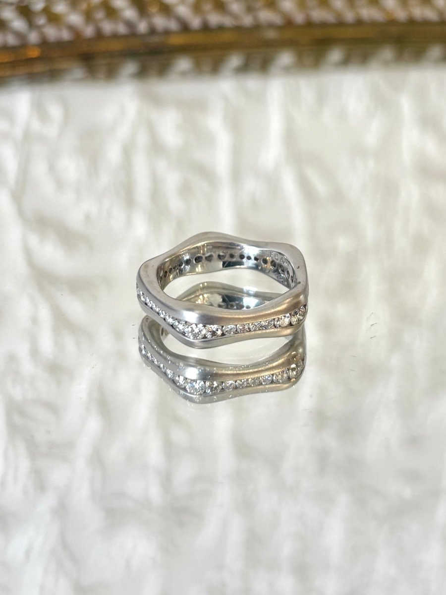 Sultry 18K White Gold Ring w/ .9CT Diamonds - Made X Hudson