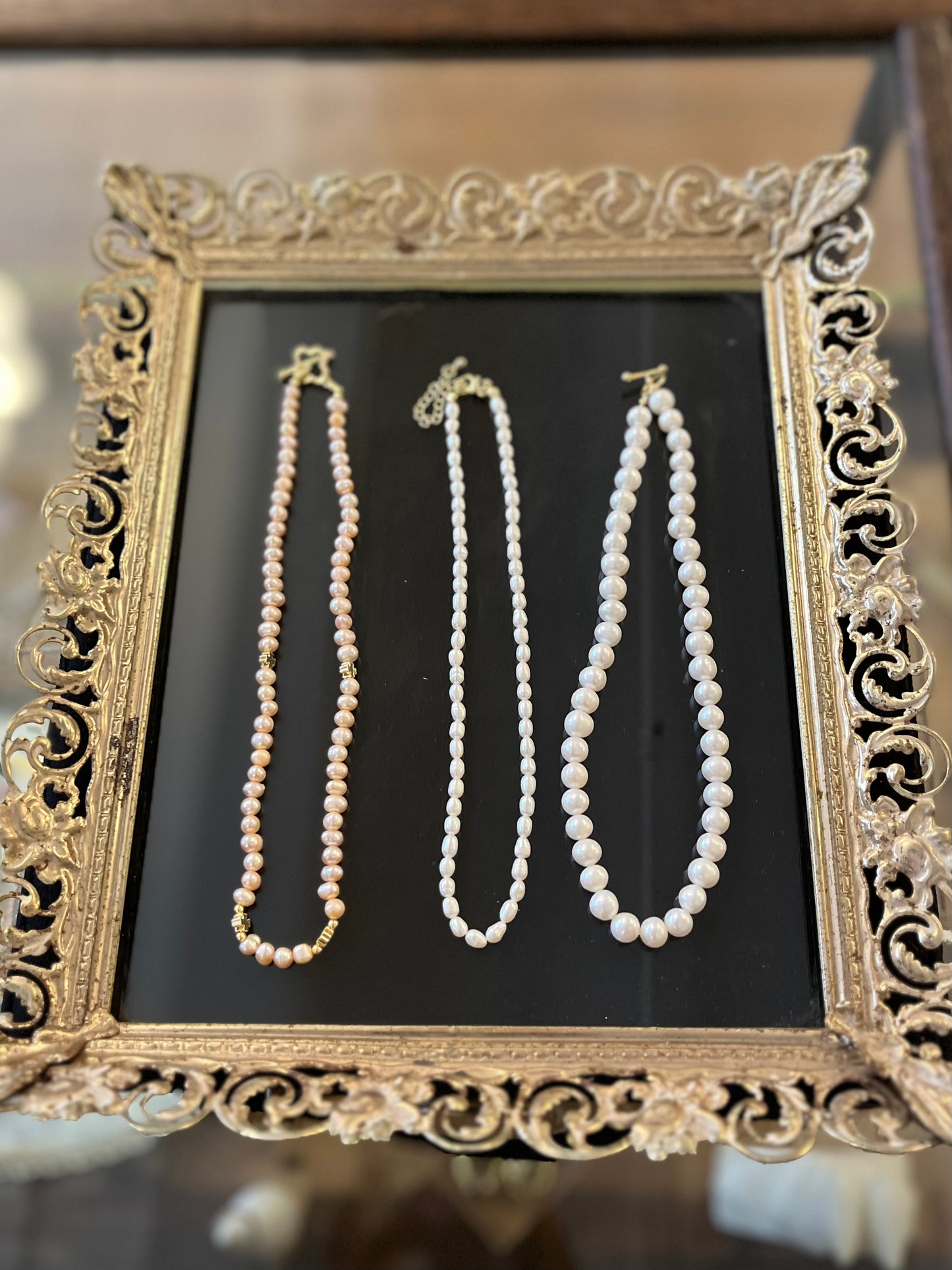 Dunia Jewelry | 18" Freshwater Pearl Necklace with Goldfilled Clasp