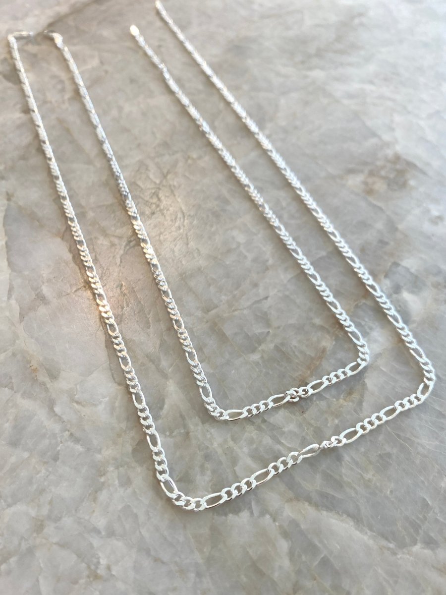 Sterling Silver Figaro Chain Necklace - Made X Hudson