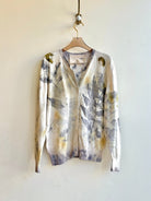 Eco Printed Cotton Button Down Cardigan (Reworked) - Made X Hudson