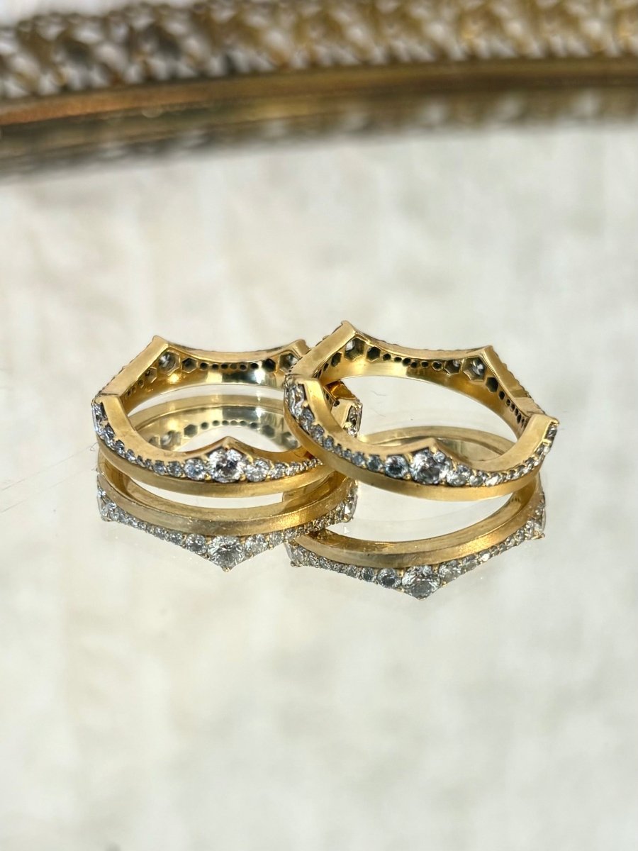 Sierra 18K Yellow Gold Ring w/ 1.02 CT Diamonds - Made X Hudson