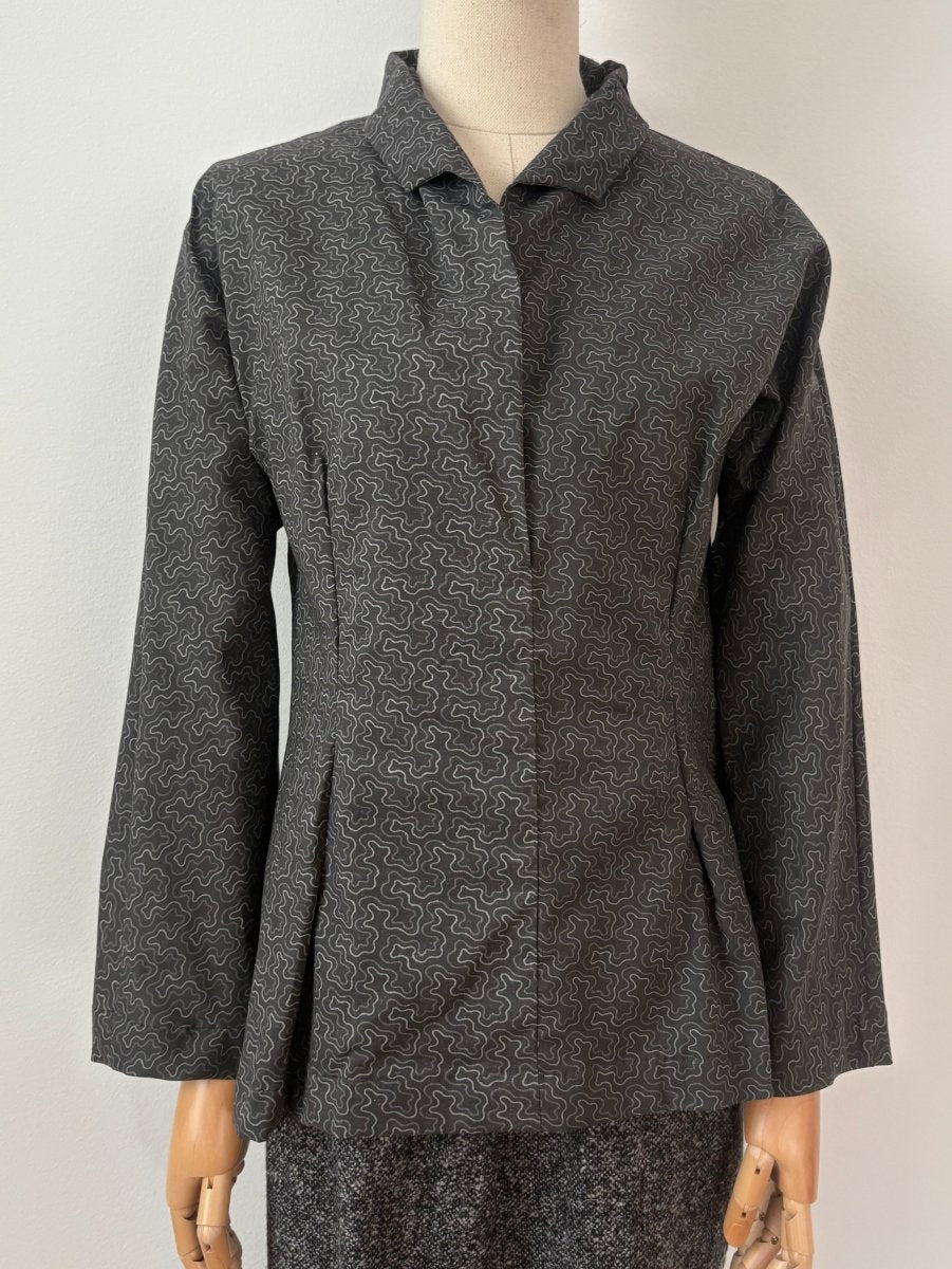 Ulrike Blouse in Lebanon Valley Etching Print - Made X Hudson