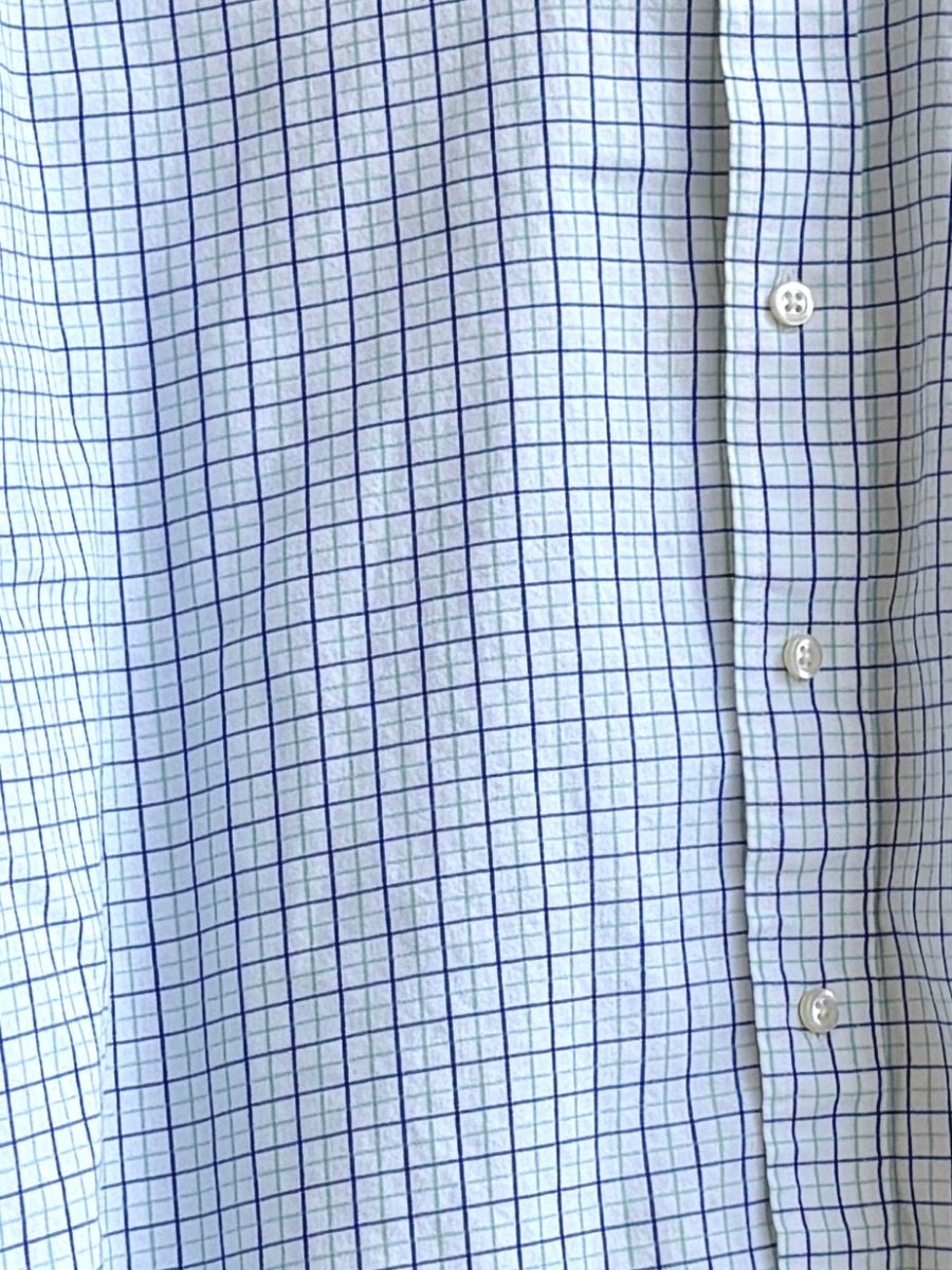 Blue & Mint Tattersall Plaid Annette Crop Top (Reworked) - Made X Hudson