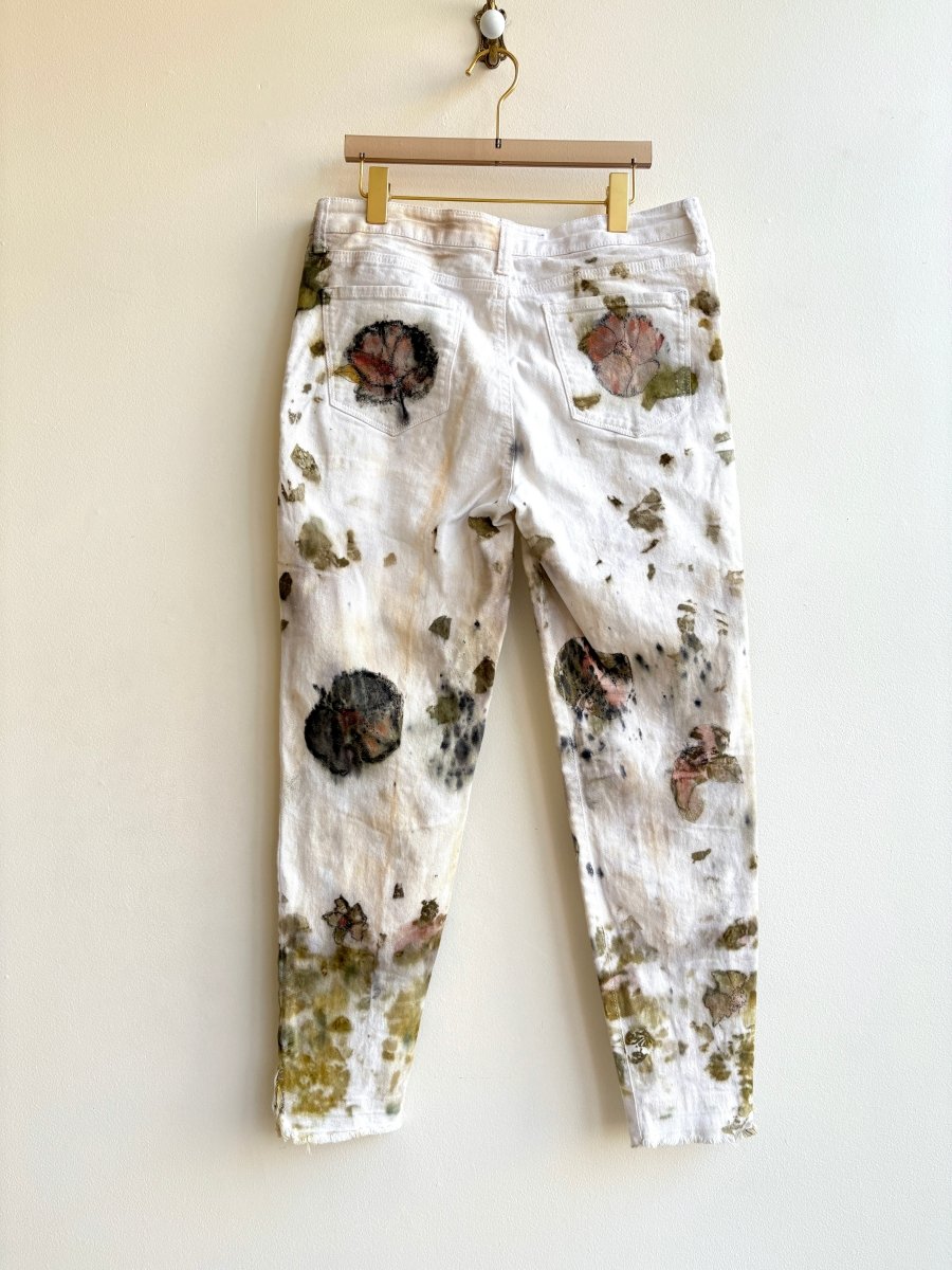Blush & Olive Eco Printed & Hand Drawn Pants (Reworked) - Made X Hudson