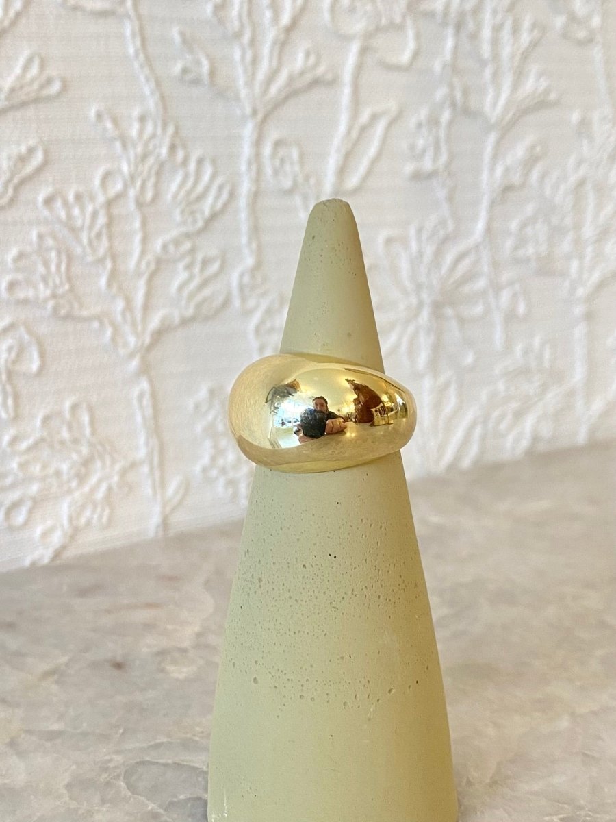 18k Gold Filled Dome Cocktail Ring - Made X Hudson
