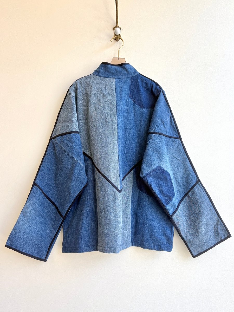 “Sam” Ladhiya Denim Patchwork Jacket - Made X Hudson