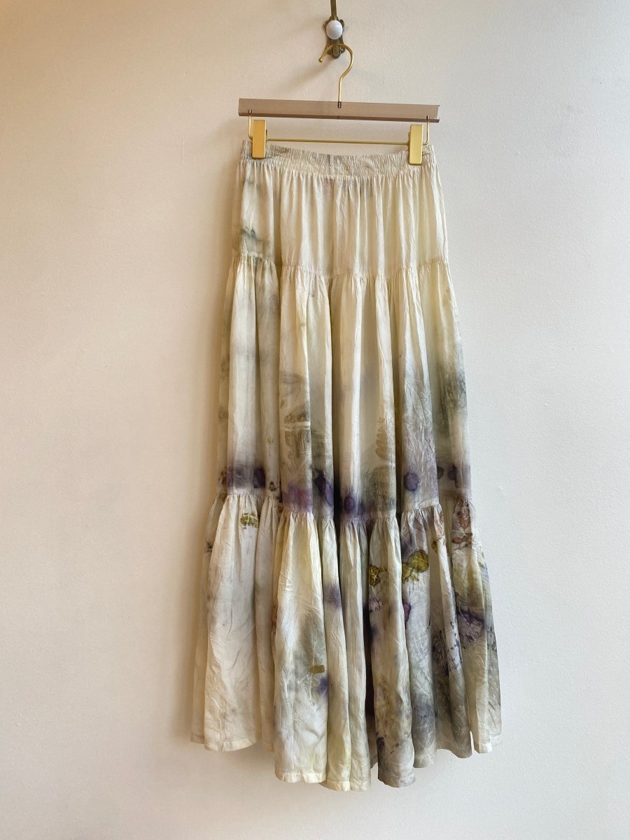 3 - Tier Silk Eco - Printed Skirt (Reworked) - Made X Hudson
