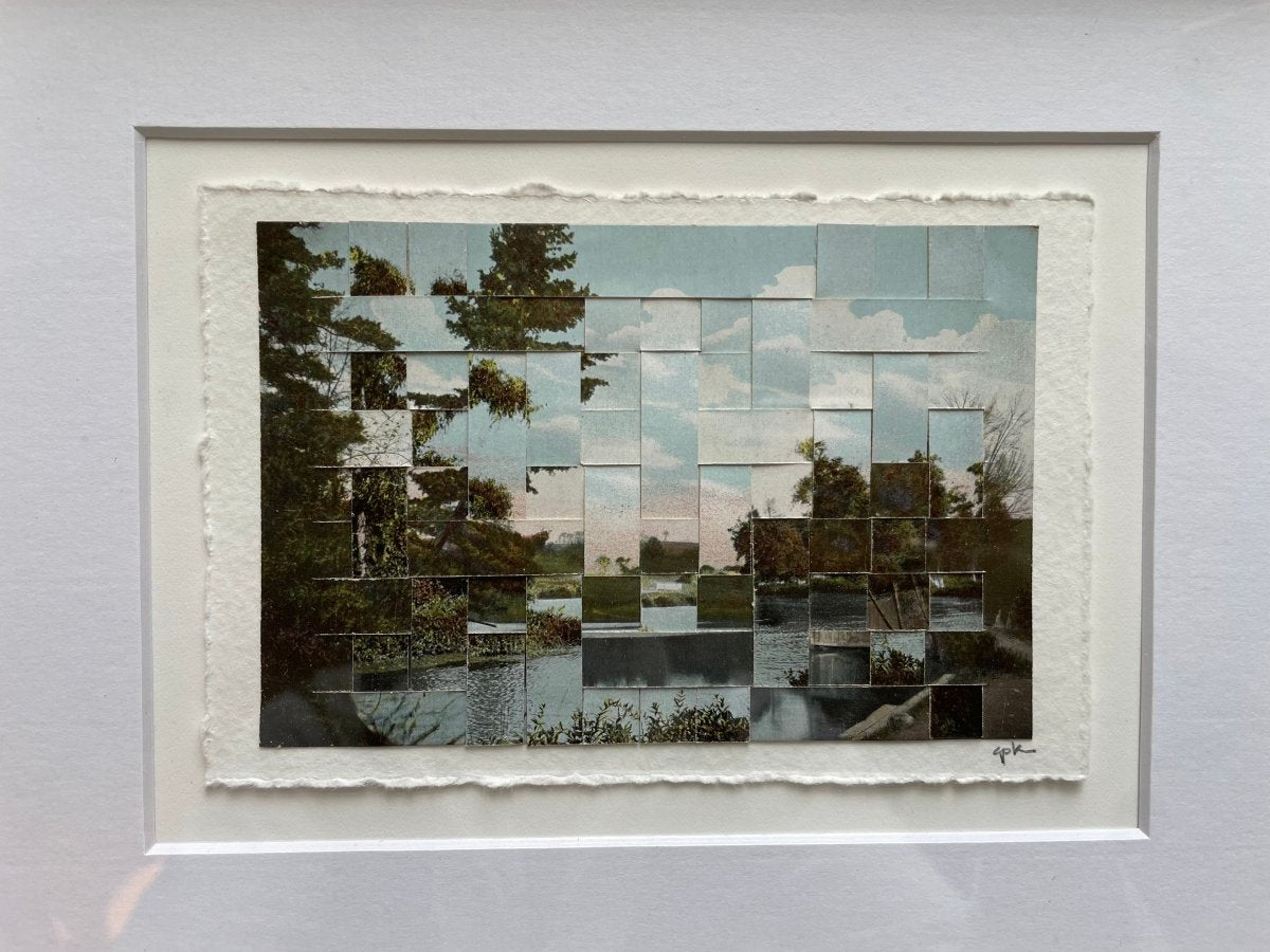 Altered & Recombined Vintage Photo - Postcards Art by Carole Kunstadt - Made X Hudson