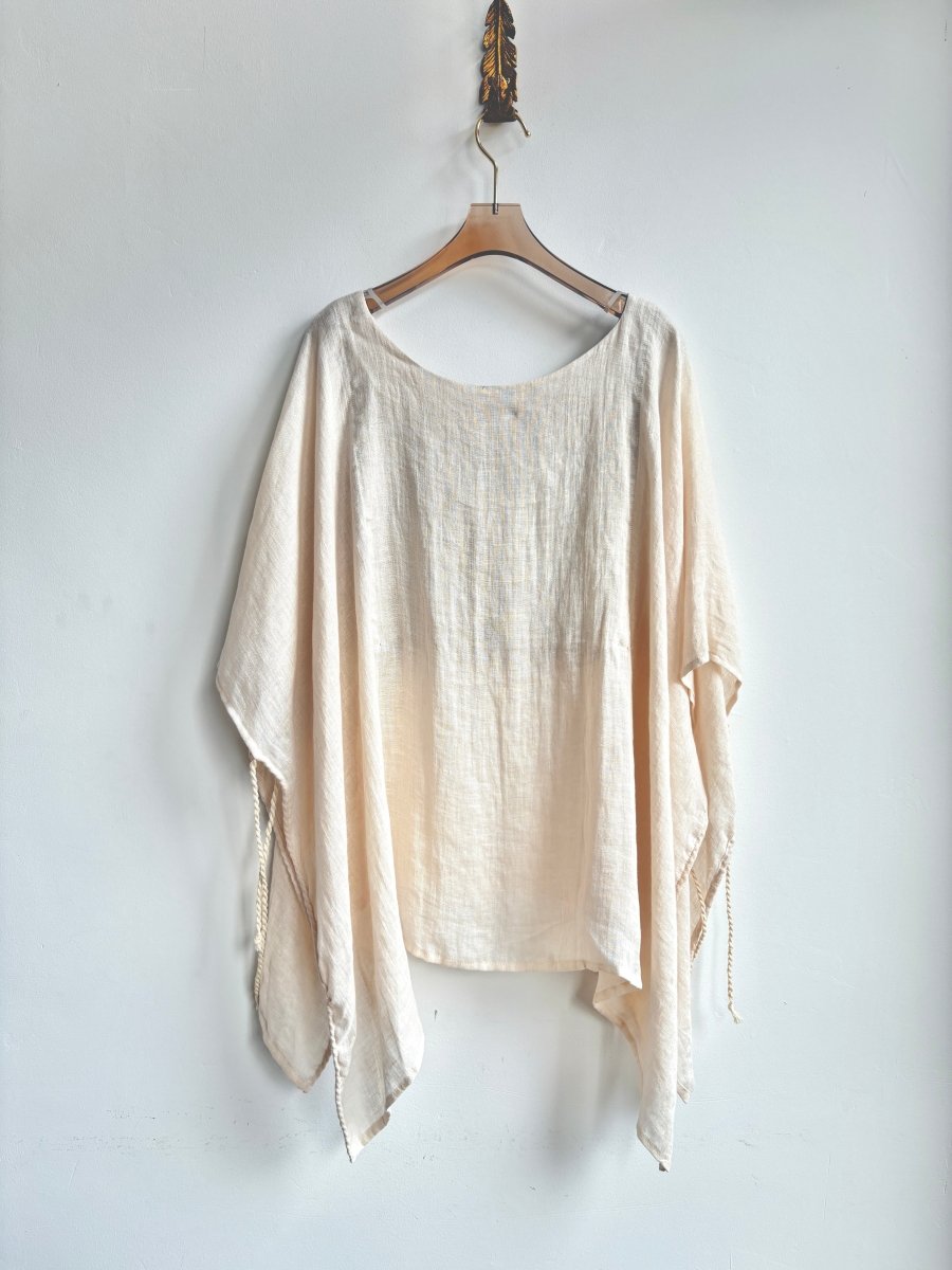 2D 100% Linen Adjustable Top w/ 7 Hand Spun Ties - Made X Hudson