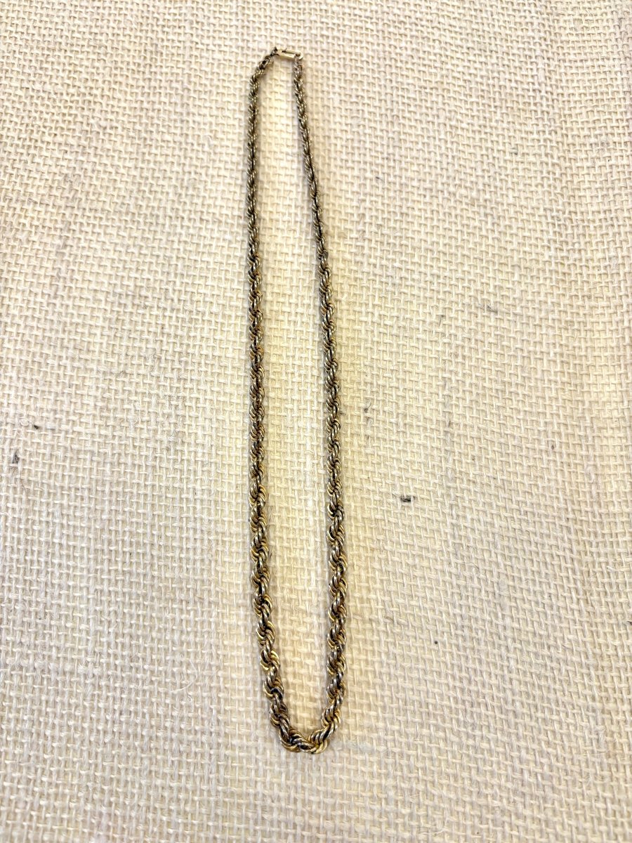 Gold Twist Rope Chain (Vintage) - Made X Hudson