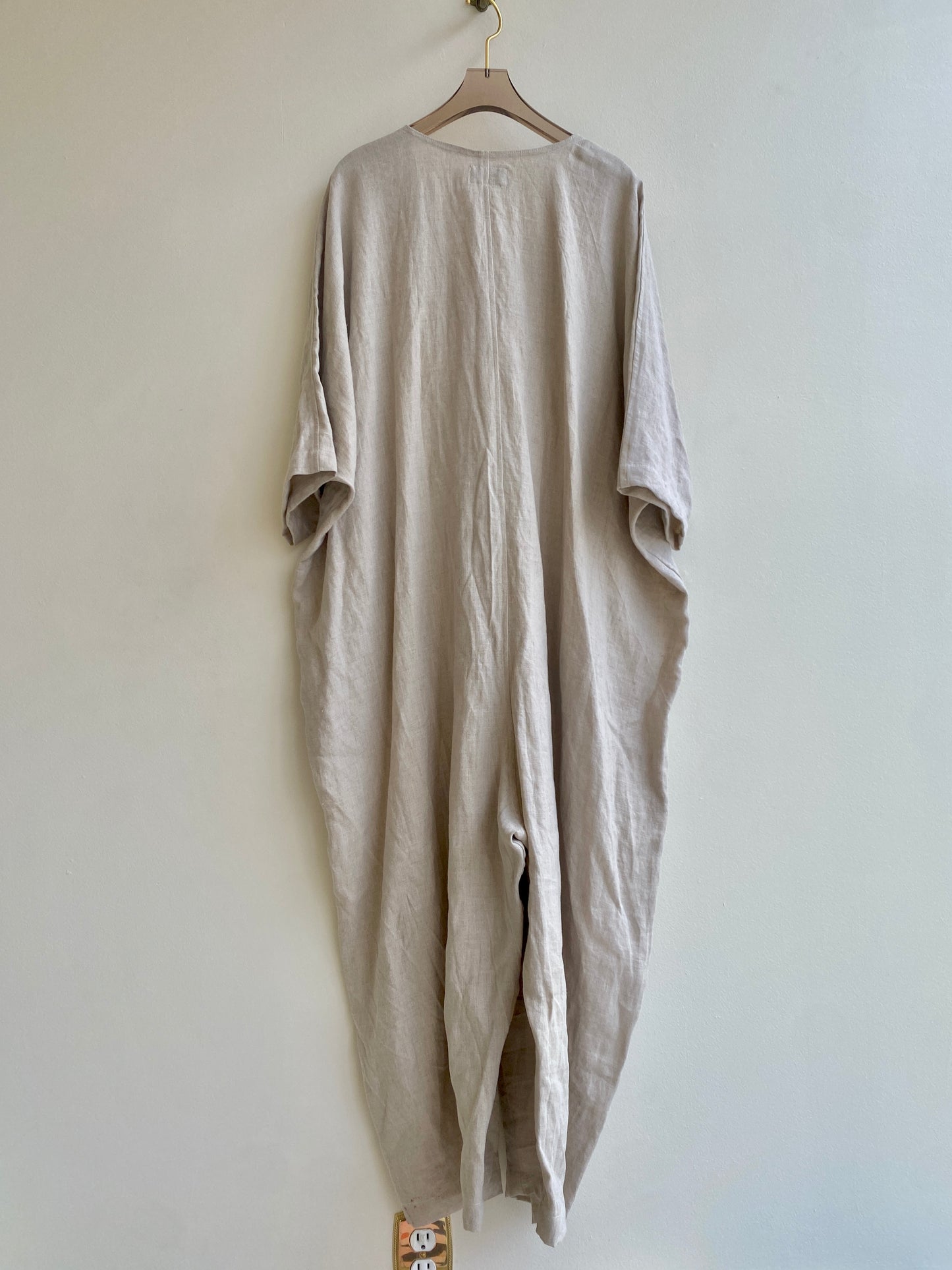 Enkyu Oat Linen Jumpsuit