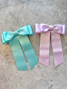 Double Vintage Italian Satin Bow - Made X Hudson