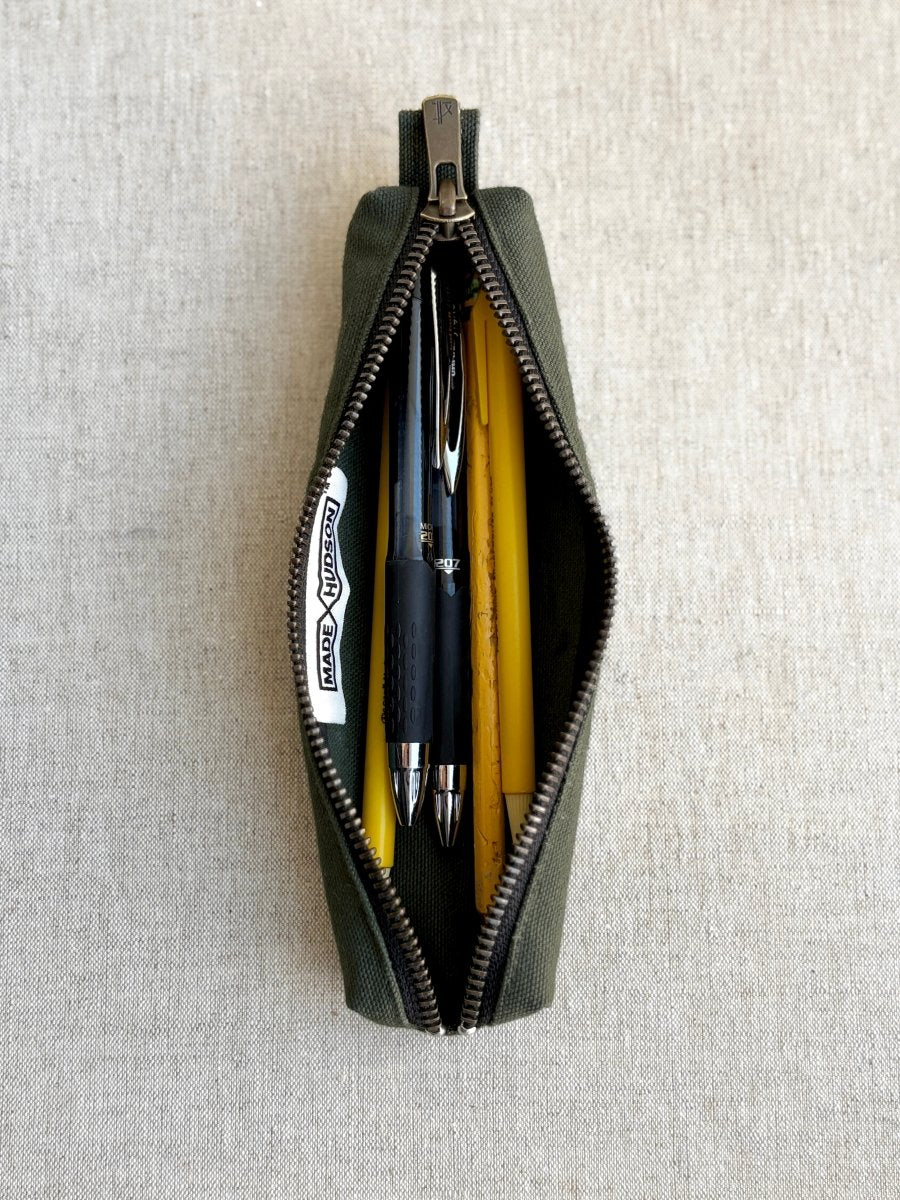 7" Zippered Pencil Pouch (Multiple Colors) - Made X Hudson