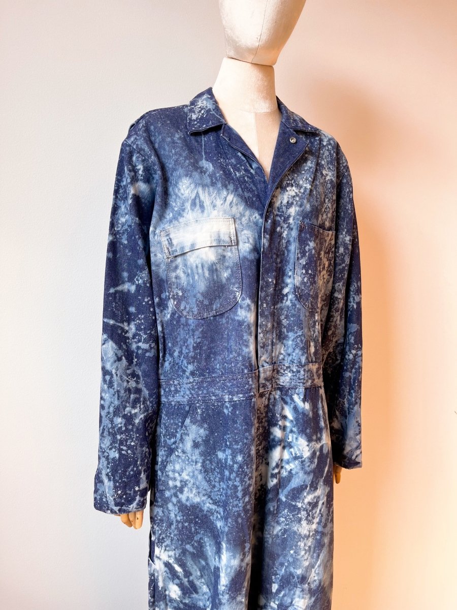 Blue Wash Denim Coveralls (Reworked) - Made X Hudson
