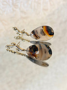 18K Gold & Agate Stone Branch Dangle Earrings - Made X Hudson