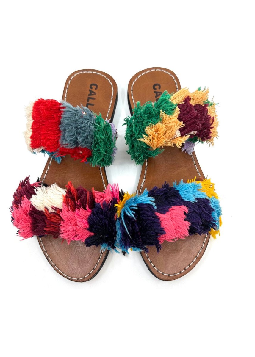 Hali Sandals “Anja” In Colors Red, Pink, Green, Purple, Tan, White, Gold, Teal (Size 38) - Made X Hudson