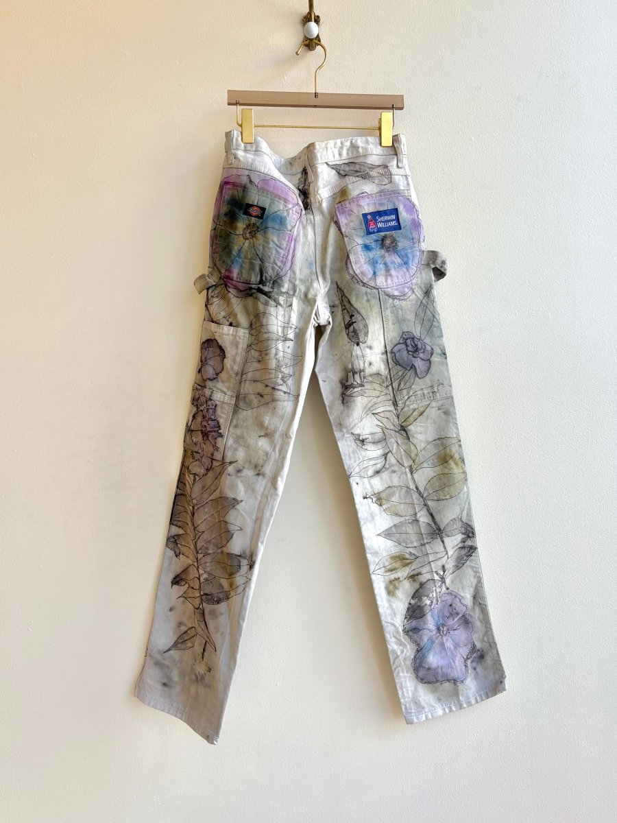 Violet & Olive Eco Printed & Hand Drawn Straight Leg Pants (Reworked) - Made X Hudson