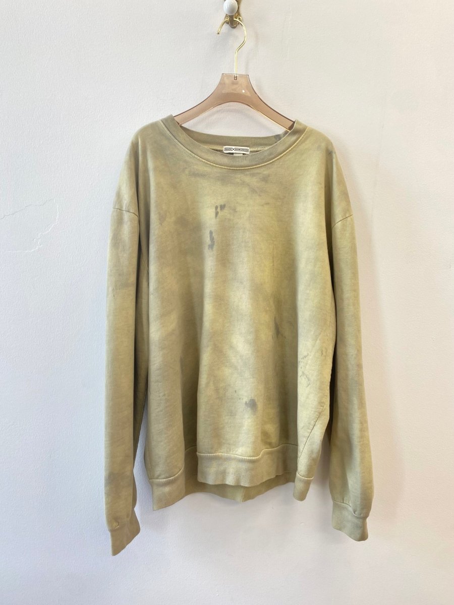 Sage Marbled Organic Crewneck Sweatshirt (Reworked) - Made X Hudson