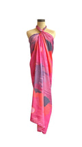 Sarong Tie Wrap Dress (Pink Beach Scene) - Made X Hudson