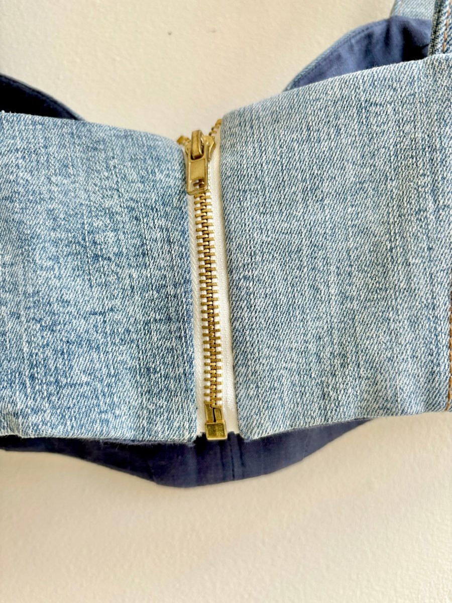 Upcycled Denim Bustier - Made X Hudson