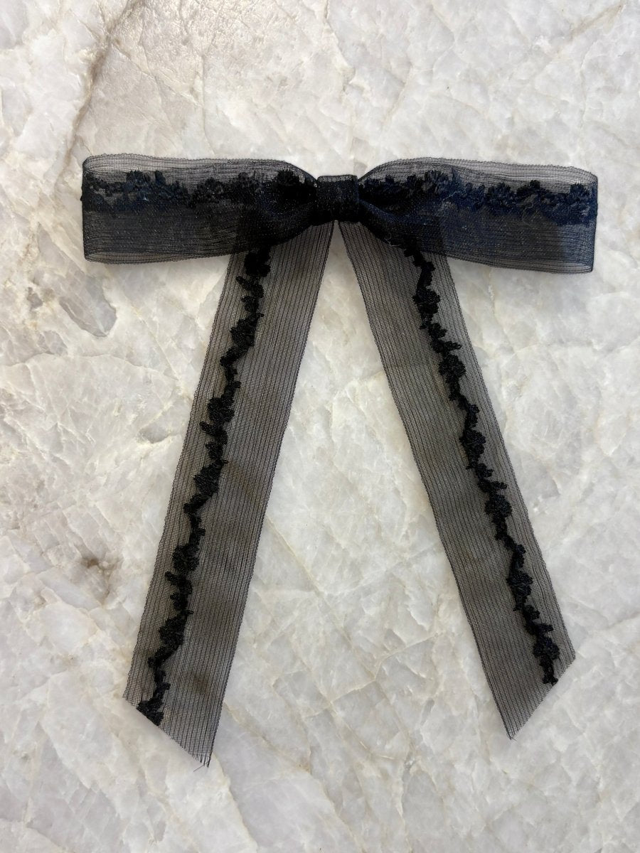 Somewhere Single Lace Bow Hair Clips (More Colors) - Made X Hudson