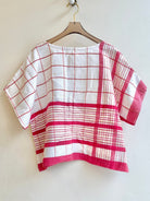 Cherry, White and Sunflower Plaid | Picnic Top - Made X Hudson