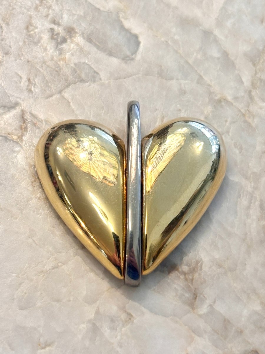 Pierre Cardin | Mixed Metal Heart Pendant (Vintage) - Made X Hudson