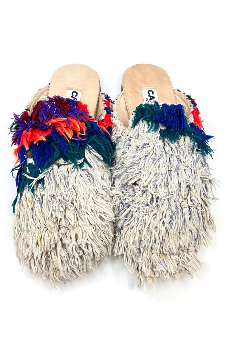 Niki Babouche Whistler Flats In Colors Sky Blue, Teal, Blue, Orange, Red (Size 38) - Made X Hudson