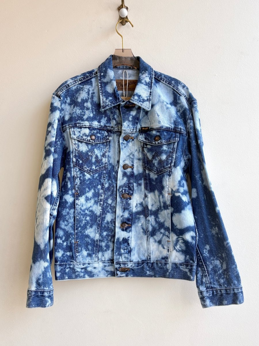 "Xander" Distressed Dark Blue Denim Jacket (Reworked) - Made X Hudson