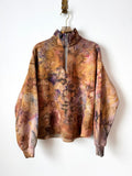Crocus Watercolor Quarter Zip Sweatshirt (Reworked) - Made X Hudson