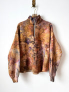 Crocus Watercolor Quarter Zip Sweatshirt (Reworked) - Made X Hudson