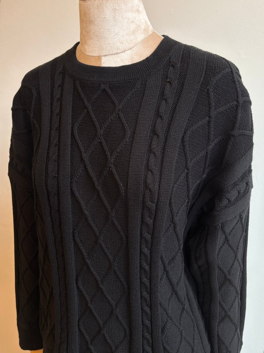 Oversized Cotton Cable Knit Sweater (Unisex) - Made X Hudson