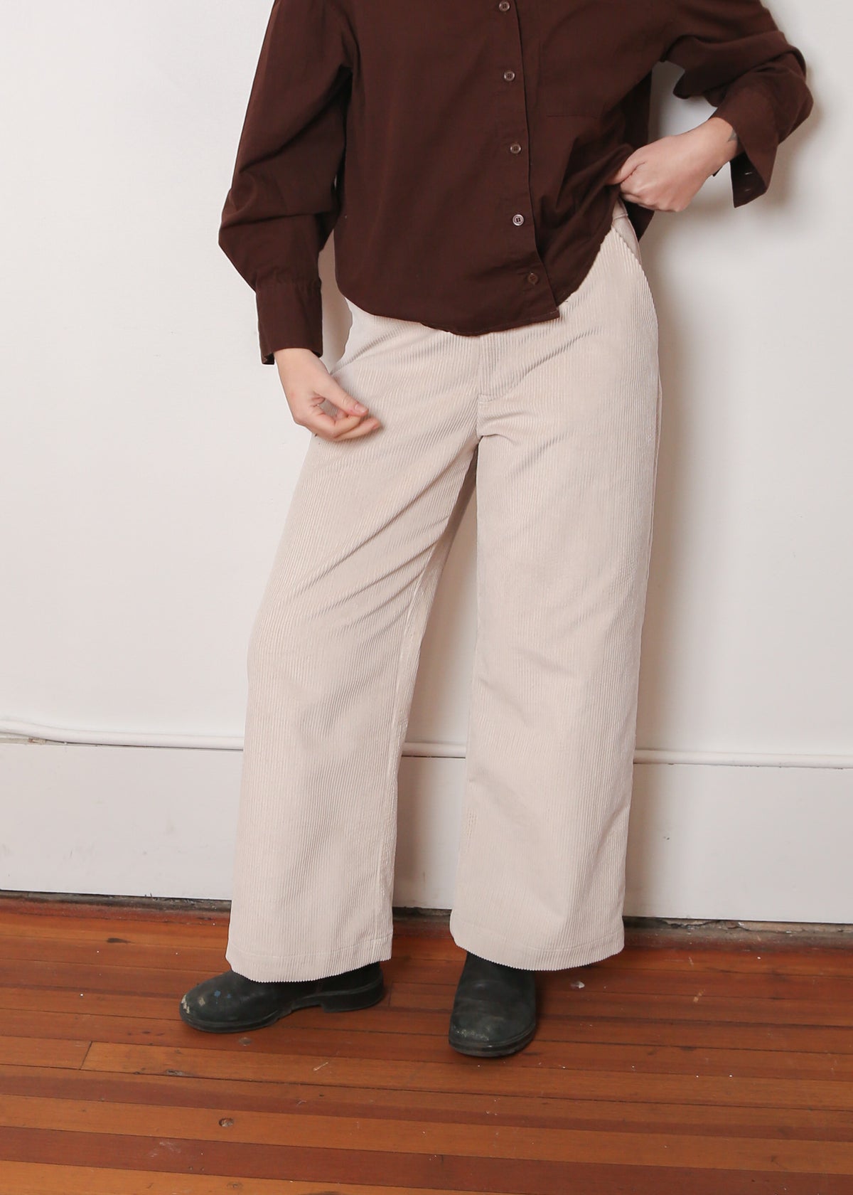 The Constant Pant in Cream Corduroy