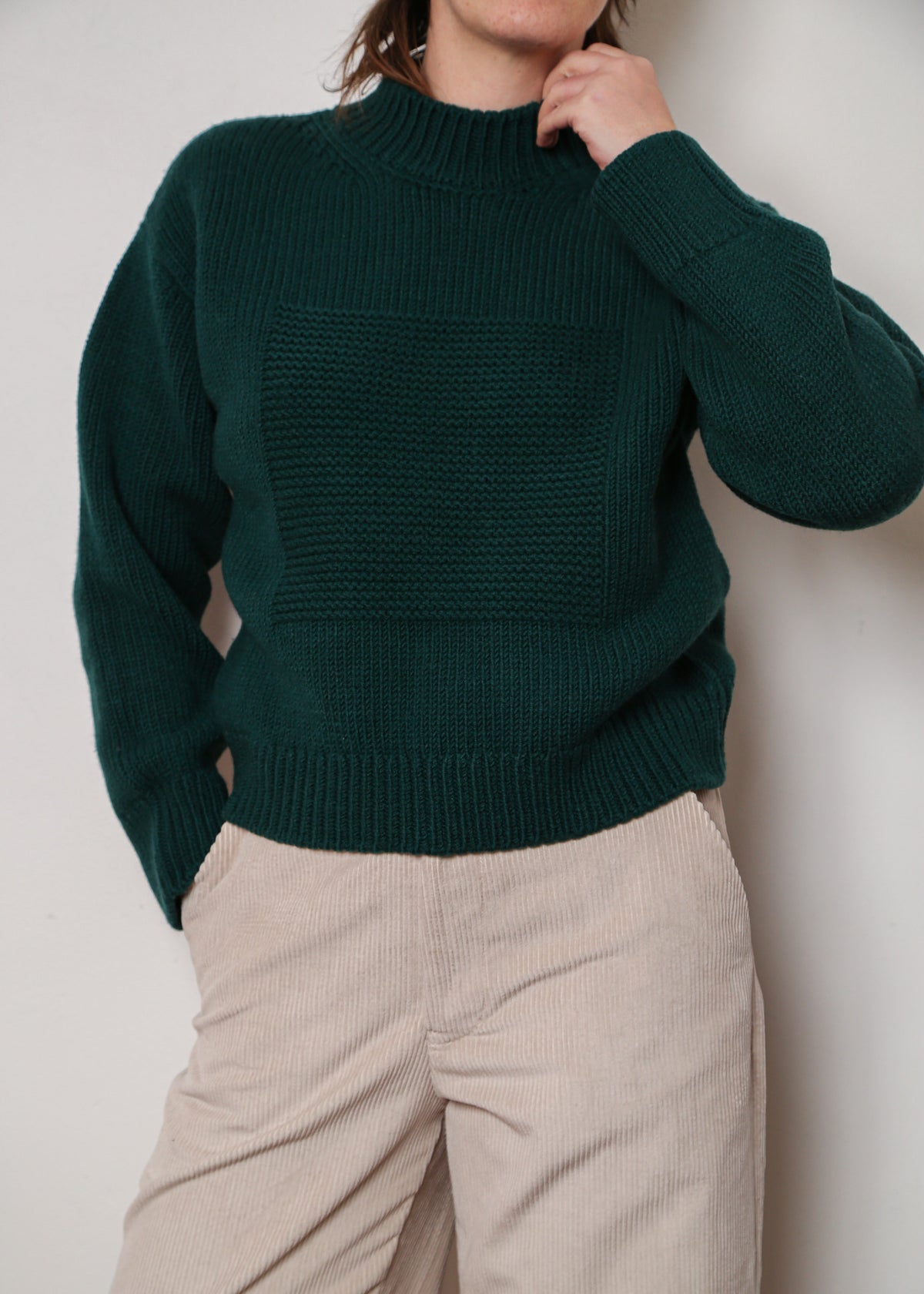 Square Knit Sweater (Multiple Colors)