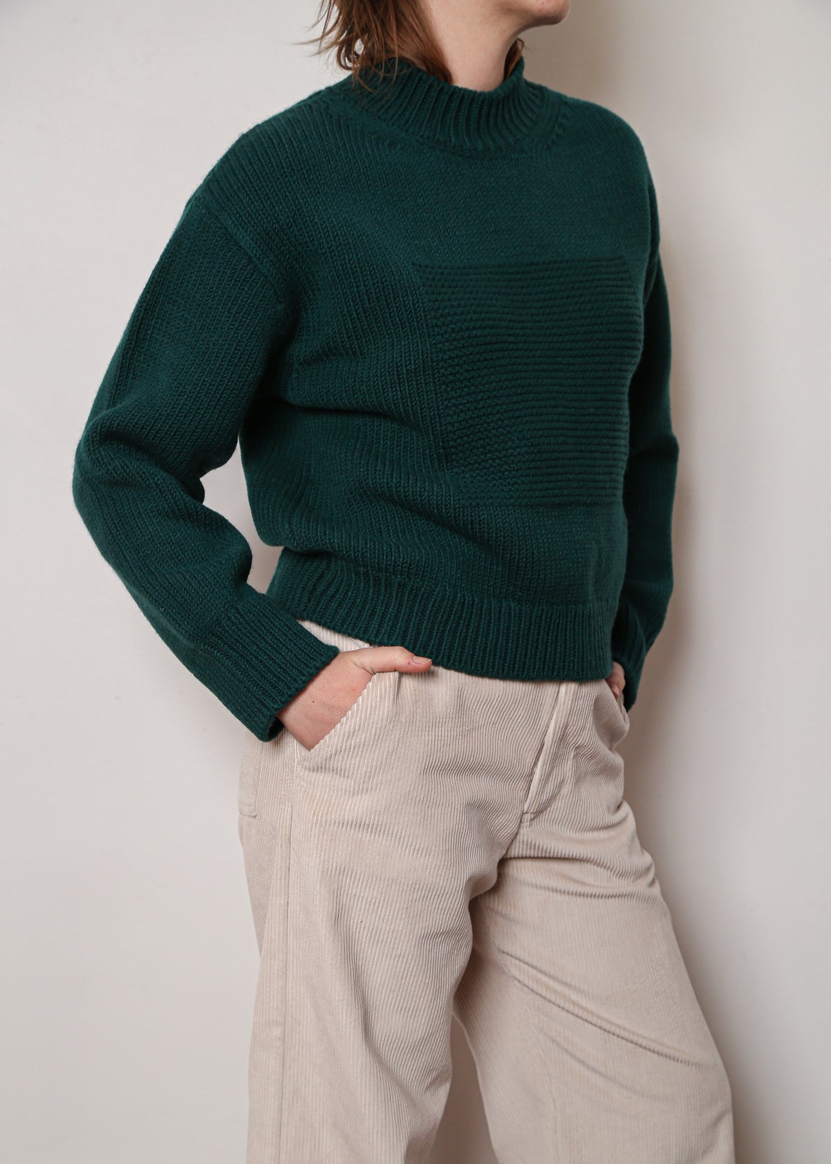 Square Knit Sweater (Multiple Colors)