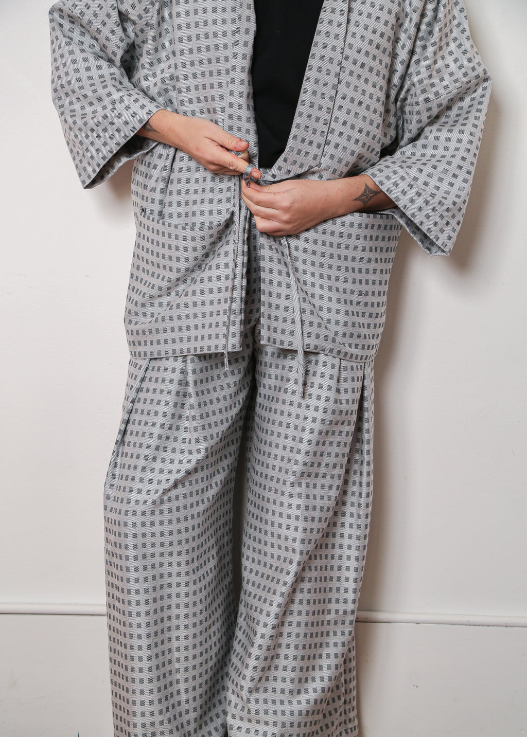 Silver Grid Chore Jacket