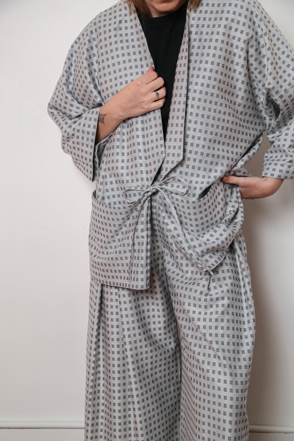 Silver Grid Chore Jacket