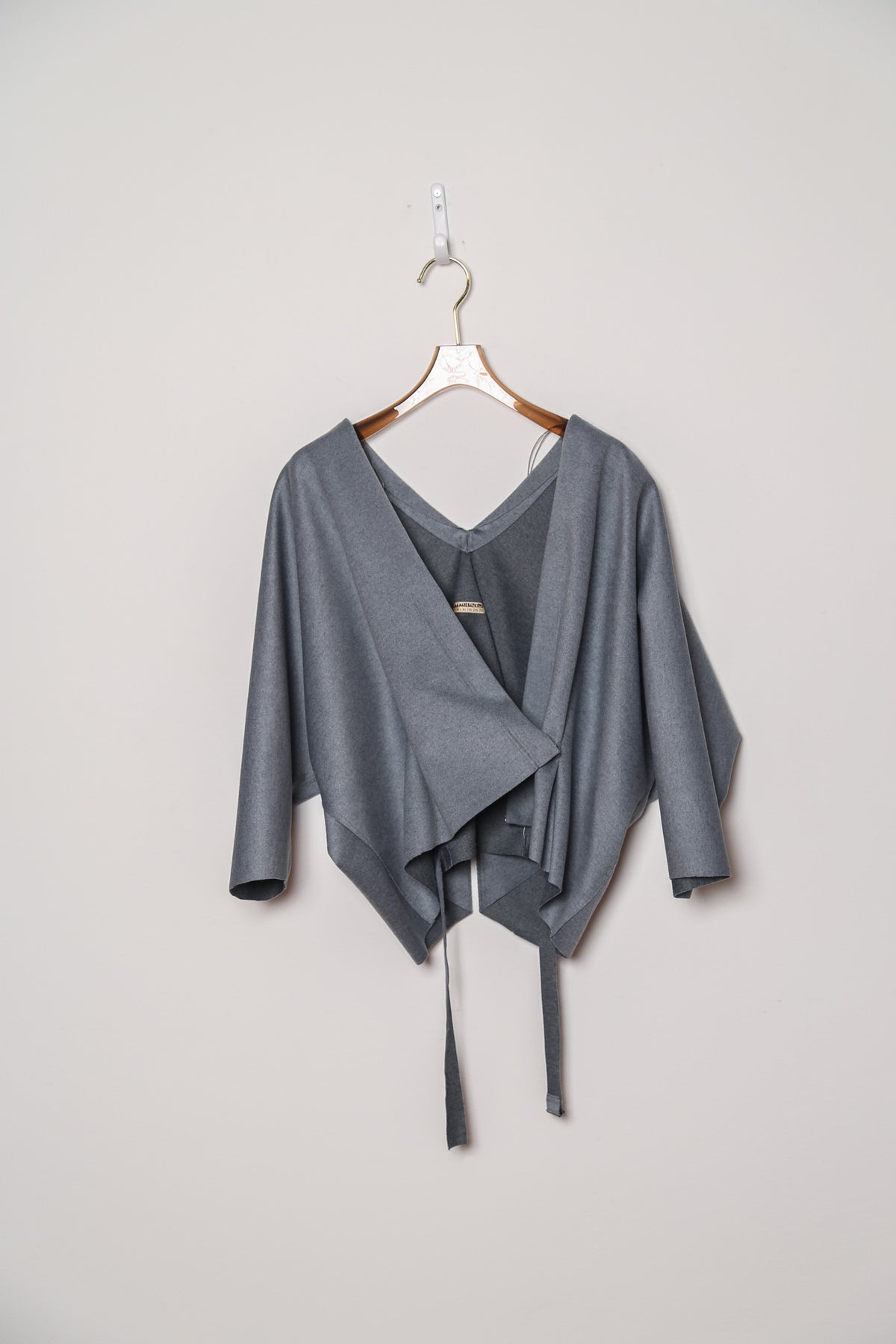 Delta Jae | Grey Batwing Top