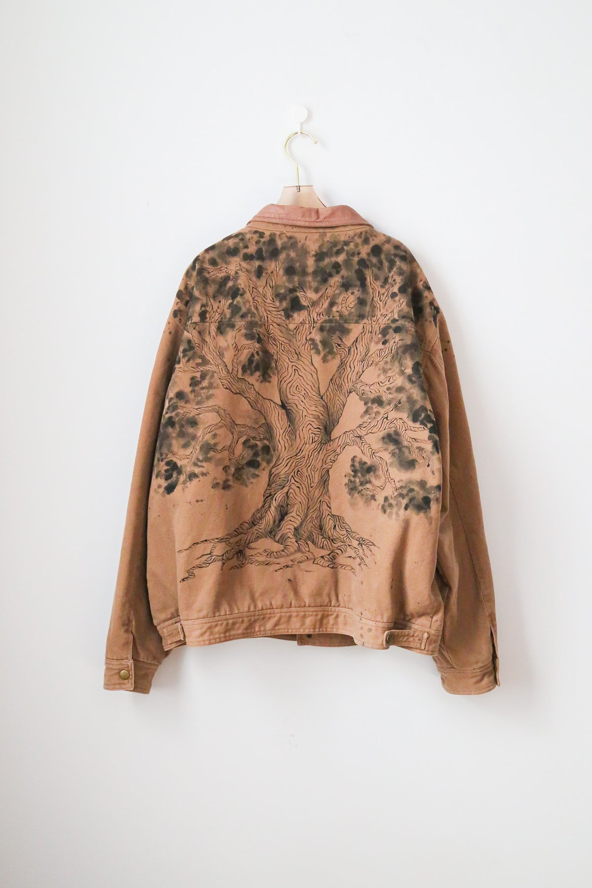 God Oak over Fawn Canvas | Hand Painted (Reworked)