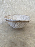 White Spotted Dent Decorative Bowl - Made X Hudson
