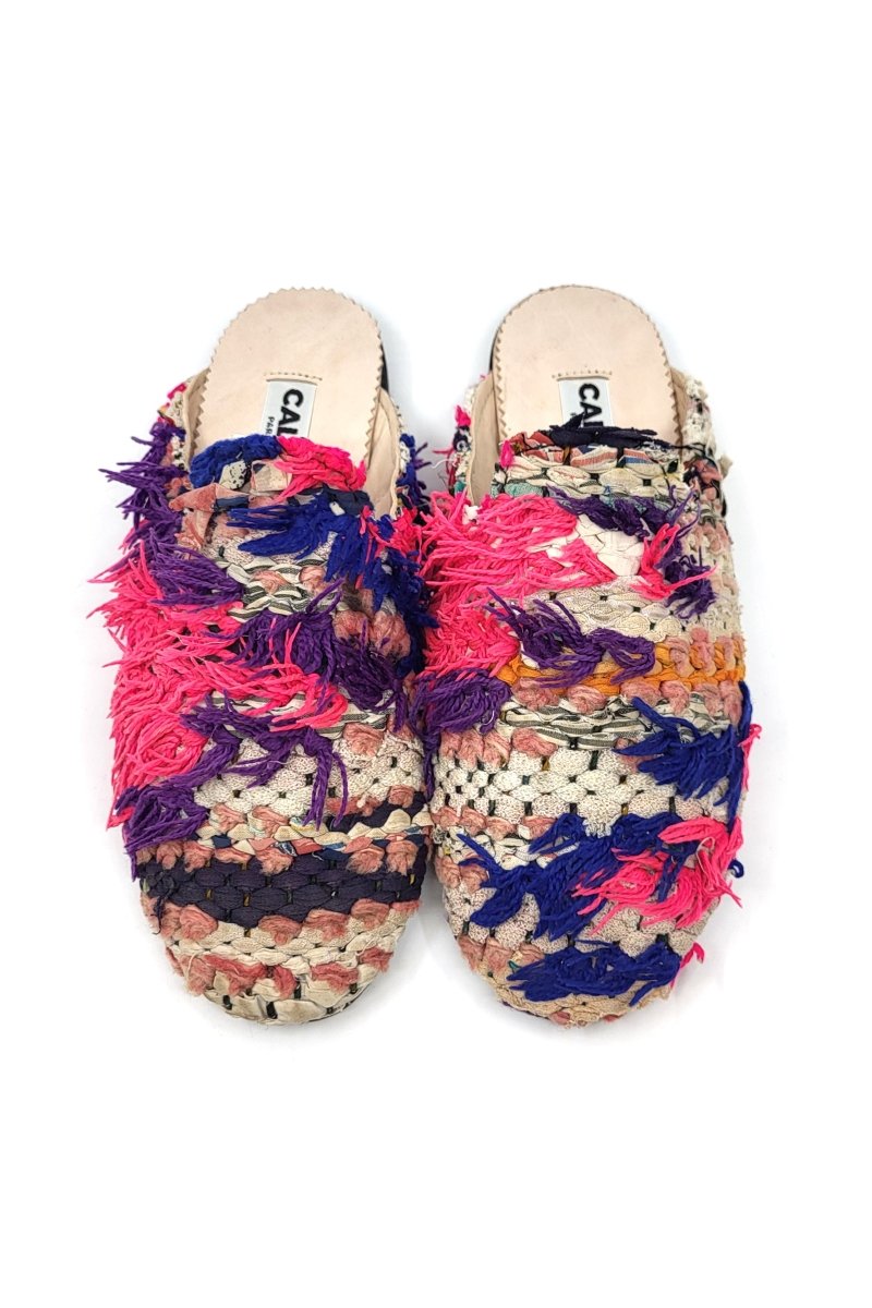 Niki Babouche Flats In Colors Neon Pink, Purple, Cream, Blue, & Pale Pink (Size 40) - Made X Hudson