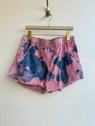 Blue Spilled Cyanotype Red Stripe Shorts (Reworked) - Made X Hudson