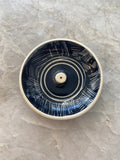 Navy Glazed Etched Incense Holder - Made X Hudson