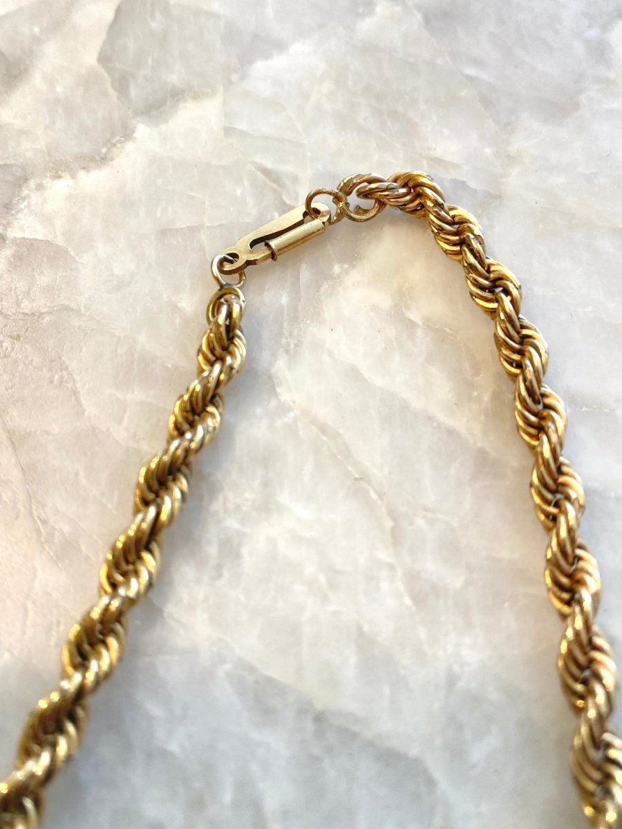 Gold Twist Rope Chain (Vintage) - Made X Hudson